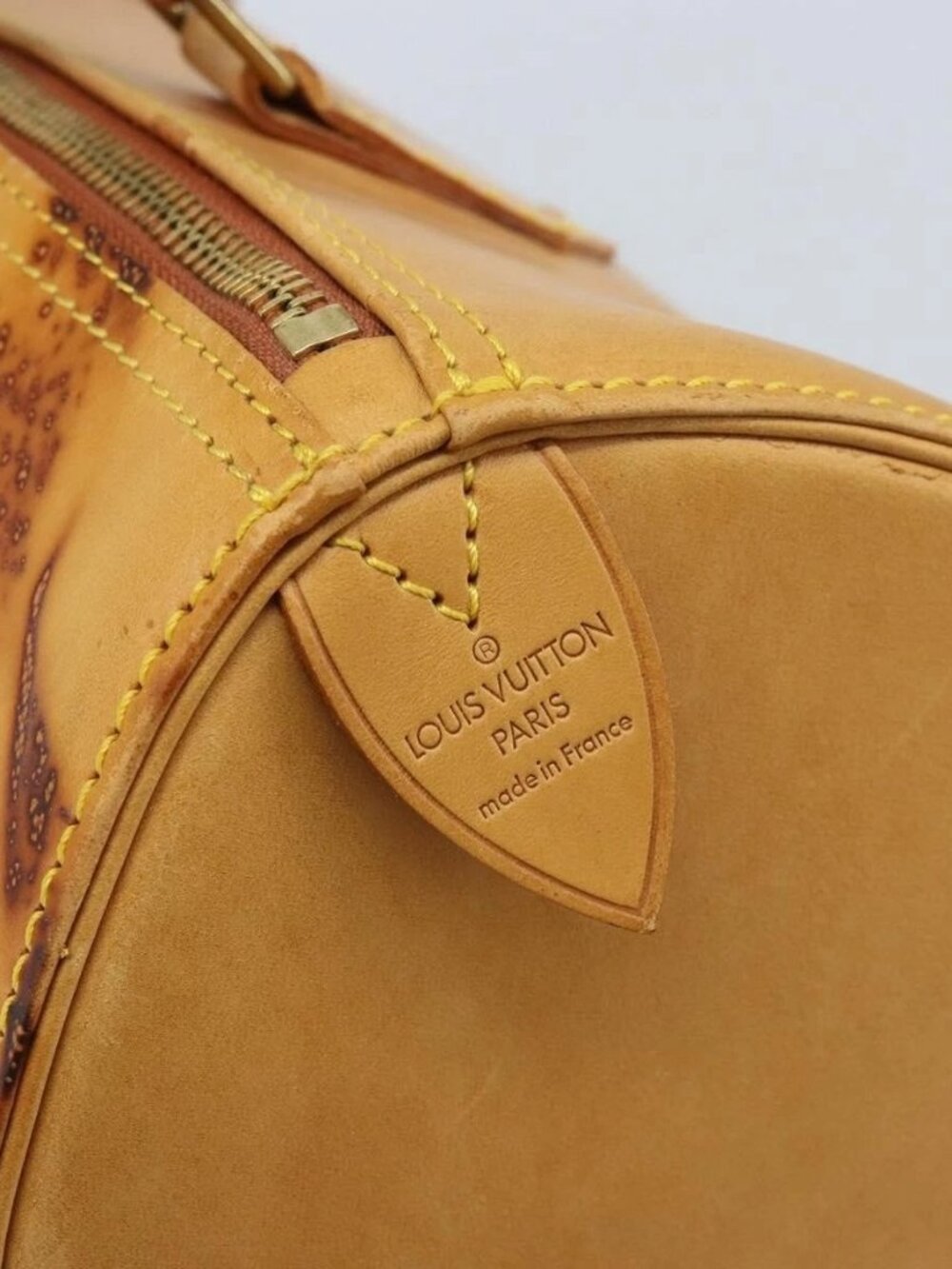 LOUIS VUITTON Nomad leather Speedy 30 Hand Bag Beige M85392 LV Auth 173756 - Picture 12 of 16